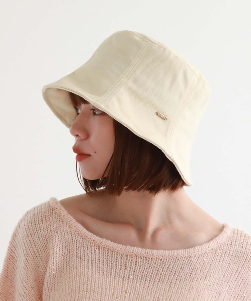 archives（アルシーヴ）の「コットンチューリップバケットハット（ハット・レディース・ブラック/アイボリー・FREE）」の3枚目の写真