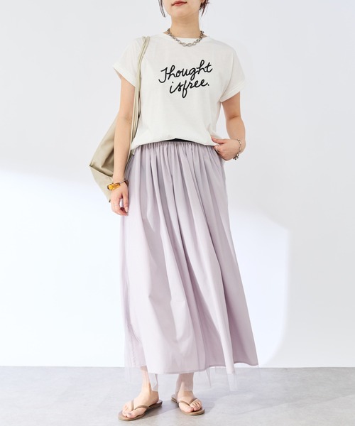 un dix cors（アンディコール）の「《リバーシブルで着られる》チュールスカート（スカート・レディース・ブラック/グリーン/グレイッシュベージュ/アイボリー/ブラウン・FREE）」の15枚目の写真