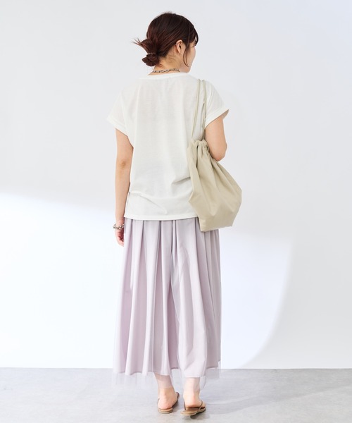 un dix cors（アンディコール）の「《リバーシブルで着られる》チュールスカート（スカート・レディース・ブラック/グリーン/グレイッシュベージュ/アイボリー/ブラウン・FREE）」の17枚目の写真