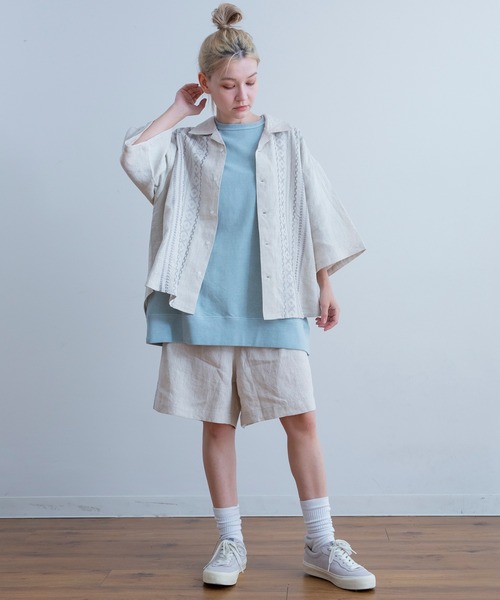 Universal Style Wear（ユニバーサルスタイルウェア）の「7分袖シャツ（シャツ/ブラウス・メンズ・ブラック・MEDIUM）」の13枚目の写真