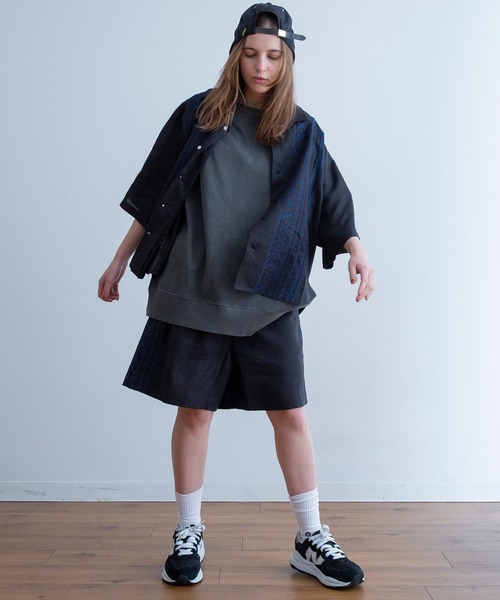 Universal Style Wear（ユニバーサルスタイルウェア）の「7分袖シャツ（シャツ/ブラウス・メンズ・ブラック・MEDIUM）」の14枚目の写真