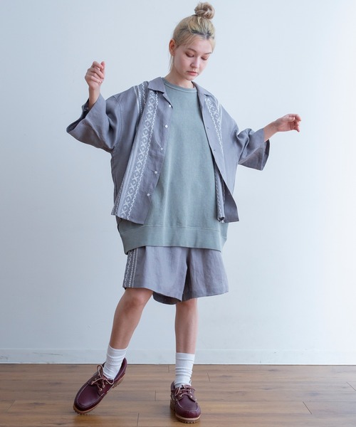 Universal Style Wear（ユニバーサルスタイルウェア）の「7分袖シャツ（シャツ/ブラウス・メンズ・ブラック・MEDIUM）」の6枚目の写真