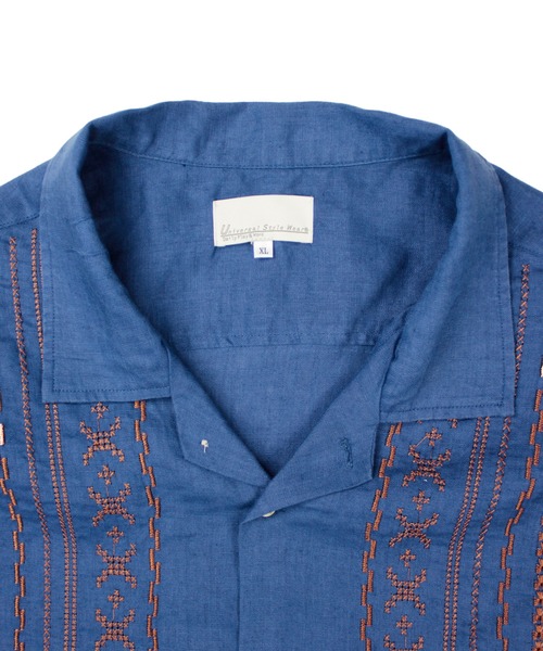 Universal Style Wear（ユニバーサルスタイルウェア）の「7分袖シャツ（シャツ/ブラウス・メンズ・ブラック・MEDIUM）」の8枚目の写真