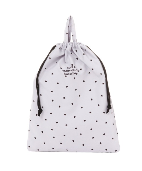 GLOBAL WORK（グローバルワーク）の「洗えるスクール巾着L/102775（ポーチ・キッズ・ブルー/グレイッシュブルー/グレー系2/ブラック/グレー系5/サックスブルー/ブラック系/カモフラージュ/ホワイト系8/ブラック系1・FREE）」の7枚目の写真