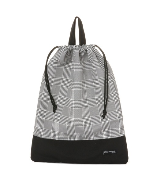 GLOBAL WORK（グローバルワーク）の「洗えるスクール巾着L/102775（ポーチ・キッズ・ブルー/グレイッシュブルー/グレー系2/ブラック/グレー系5/サックスブルー/ブラック系/カモフラージュ/ホワイト系8/ブラック系1・FREE）」の17枚目の写真