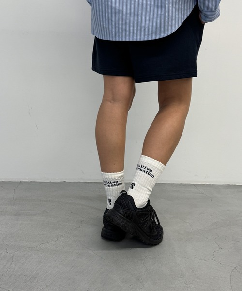 CANAL JEAN(キャナルジーン)の「choice_cnl×Daches リブソックス(ソックス/靴下・レディース・ホワイト/ブラック・ONE SIZE)」の3枚目の写真