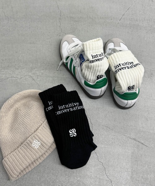 CANAL JEAN(キャナルジーン)の「choice_cnl×Daches リブソックス(ソックス/靴下・レディース・ホワイト/ブラック・ONE SIZE)」の7枚目の写真
