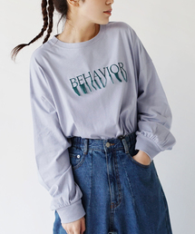 フリンジロゴ ロングTシャツ