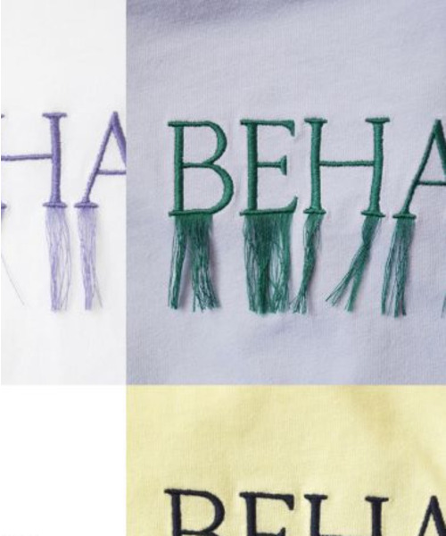 e-zakkamania stores(イーザッカマニアストアーズ)の「フリンジロゴ ロングTシャツ(Tシャツ/カットソー・レディース・ライトブルー/ホワイト/ライトイエロー・フリー)」の14枚目の写真