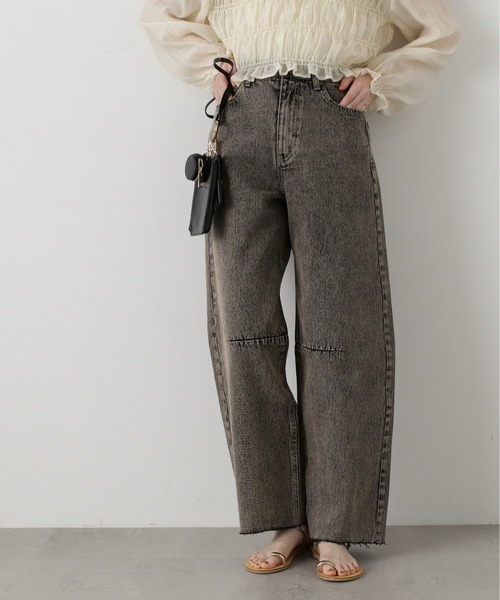 N.（N. Natural Beauty Basic）（エヌエヌナチュラルビューティーベーシック）の「◆【S Size Line】カーブデニムパンツ（デニムパンツ・レディース・ブルー/ブラック・SMALL/MEDIUM）」の7枚目の写真