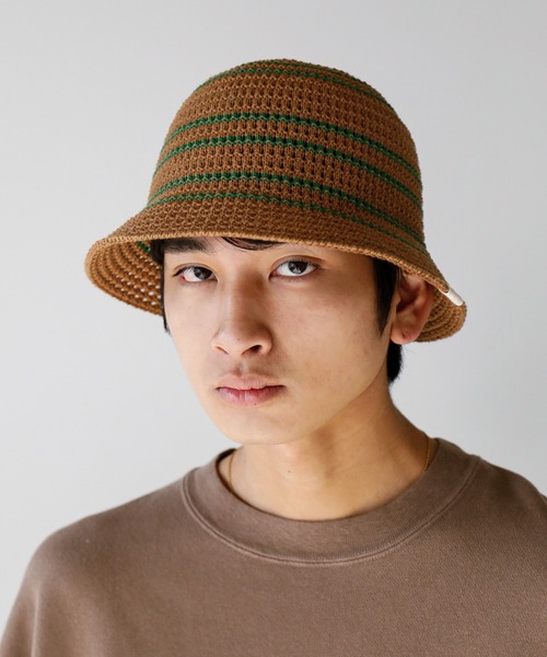 FRUIT OF THE LOOM（フルーツオブザルーム）の「FRUIT OF THE LOOM/フルーツオブザルーム LINE KNIT ハット（ハット・メンズ・ブラウン/グレー/ブラック/アイボリー/ベージュ・FREE）」の9枚目の写真