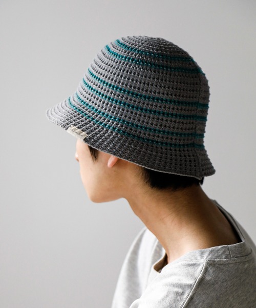 FRUIT OF THE LOOM（フルーツオブザルーム）の「FRUIT OF THE LOOM/フルーツオブザルーム LINE KNIT ハット（ハット・メンズ・ブラウン/グレー/ブラック/アイボリー/ベージュ・FREE）」の6枚目の写真