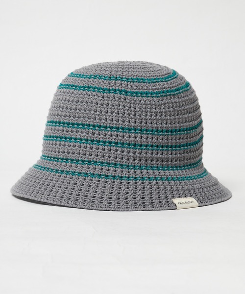 FRUIT OF THE LOOM（フルーツオブザルーム）の「FRUIT OF THE LOOM/フルーツオブザルーム LINE KNIT ハット（ハット・メンズ・ブラウン/グレー/ブラック/アイボリー/ベージュ・FREE）」の12枚目の写真