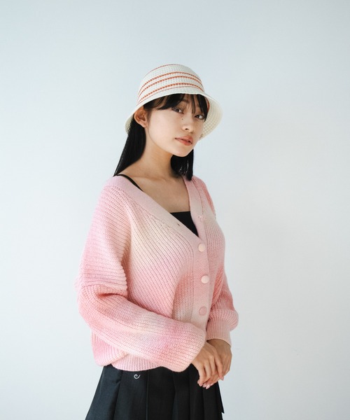 FRUIT OF THE LOOM（フルーツオブザルーム）の「FRUIT OF THE LOOM/フルーツオブザルーム LINE KNIT ハット（ハット・メンズ・ブラウン/グレー/ブラック/アイボリー/ベージュ・FREE）」の22枚目の写真
