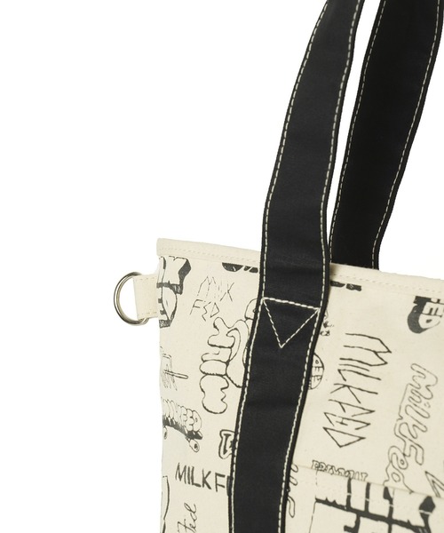 MILKFED.(ミルクフェド)の「VARIOUS LOGO 2WAY TOTE(トートバッグ・レディース・ブラック/レッド/ネイビー・ONE SIZE)」の15枚目の写真