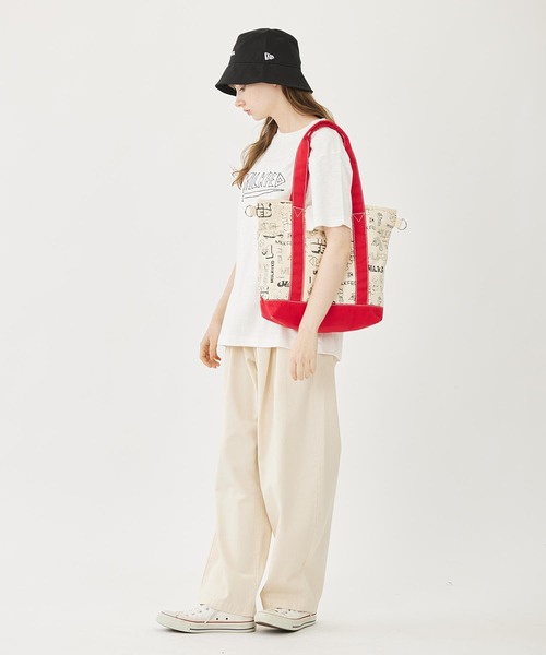 MILKFED.(ミルクフェド)の「VARIOUS LOGO 2WAY TOTE(トートバッグ・レディース・ブラック/レッド/ネイビー・ONE SIZE)」の5枚目の写真