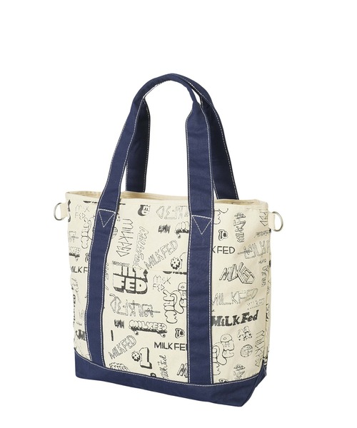 MILKFED.(ミルクフェド)の「VARIOUS LOGO 2WAY TOTE(トートバッグ・レディース・ブラック/レッド/ネイビー・ONE SIZE)」の17枚目の写真