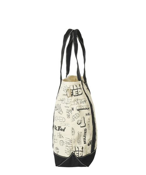MILKFED.(ミルクフェド)の「VARIOUS LOGO 2WAY TOTE(トートバッグ・レディース・ブラック/レッド/ネイビー・ONE SIZE)」の11枚目の写真