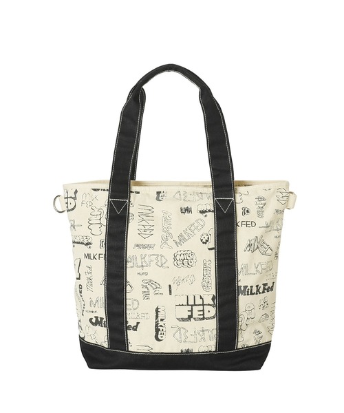 MILKFED.(ミルクフェド)の「VARIOUS LOGO 2WAY TOTE(トートバッグ・レディース・ブラック/レッド/ネイビー・ONE SIZE)」の12枚目の写真