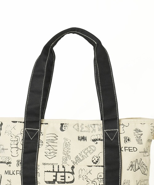 MILKFED.(ミルクフェド)の「VARIOUS LOGO 2WAY TOTE(トートバッグ・レディース・ブラック/レッド/ネイビー・ONE SIZE)」の13枚目の写真