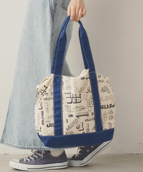MILKFED.(ミルクフェド)の「VARIOUS LOGO 2WAY TOTE(トートバッグ・レディース・ブラック/レッド/ネイビー・ONE SIZE)」の21枚目の写真
