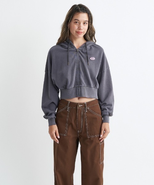 ROXY（ロキシー）の「SQUEEZE THE　DAY　ZI/ロキシージップアップパーカー（パーカー・レディース・ブラック/グレー/レッド・MEDIUM/LARGE/SMALL）」の5枚目の写真