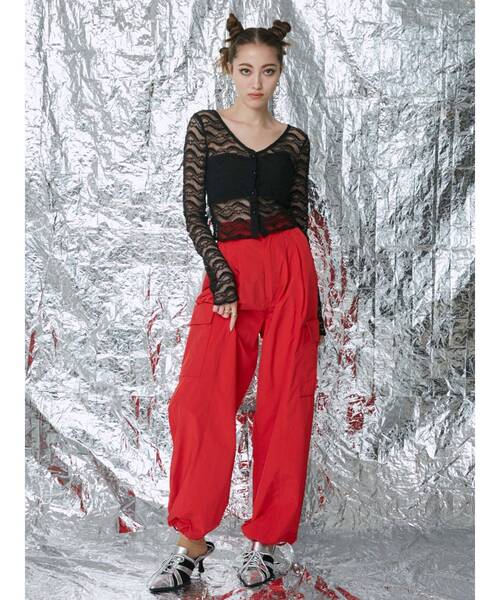 EVRIS（エヴリス）の「クロップドレーストップス（Tシャツ/カットソー・レディース・ホワイト/ブルー/ブラック・FREE）」の22枚目の写真