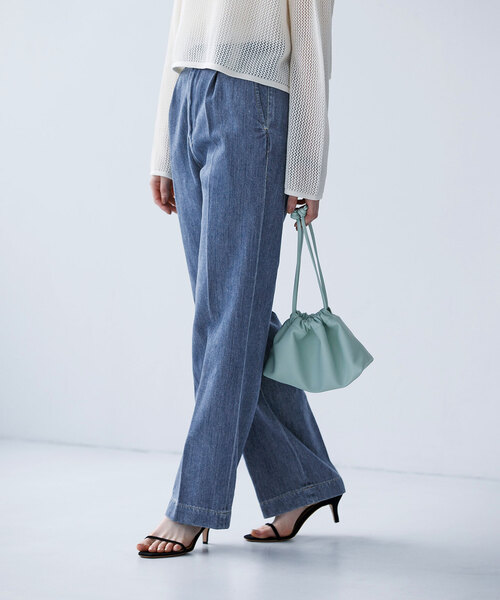 La TOTALITE(ラトータリテ)の「【Munich/ミューニック】tencel cotton denim(デニムパンツ・レディース・コバルトブルー/ブルー系その他・FREE)」の1枚目の写真
