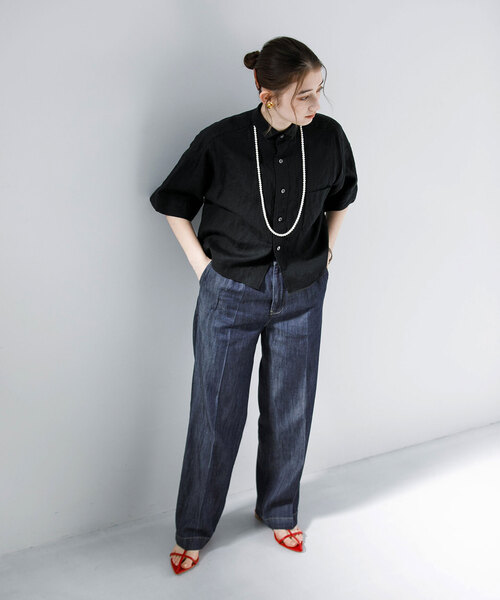La TOTALITE(ラトータリテ)の「【Munich/ミューニック】tencel cotton denim(デニムパンツ・レディース・コバルトブルー/ブルー系その他・FREE)」の17枚目の写真