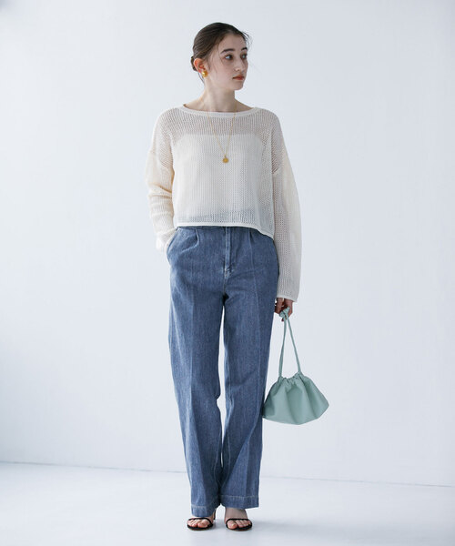 La TOTALITE(ラトータリテ)の「【Munich/ミューニック】tencel cotton denim(デニムパンツ・レディース・コバルトブルー/ブルー系その他・FREE)」の19枚目の写真