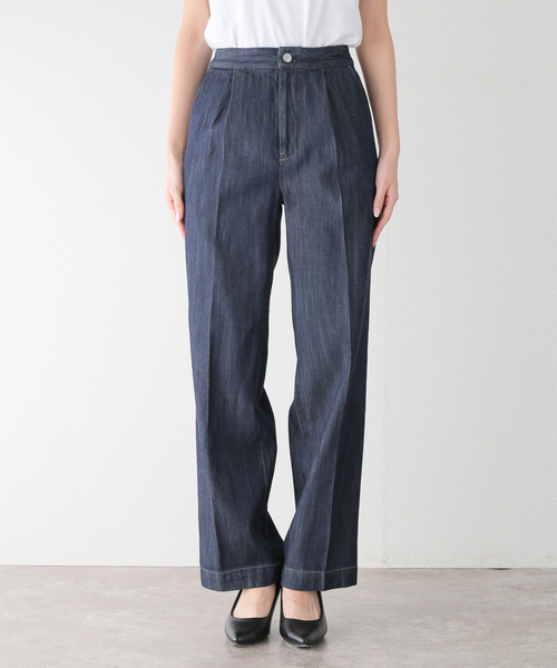 La TOTALITE(ラトータリテ)の「【Munich/ミューニック】tencel cotton denim(デニムパンツ・レディース・コバルトブルー/ブルー系その他・FREE)」の12枚目の写真