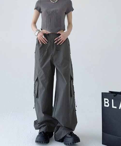 NANEA(ナネア)の「ドローコードワイドカーゴパンツ(カーゴパンツ・レディース・ベージュ/グレー・SMALL/MEDIUM)」の19枚目の写真