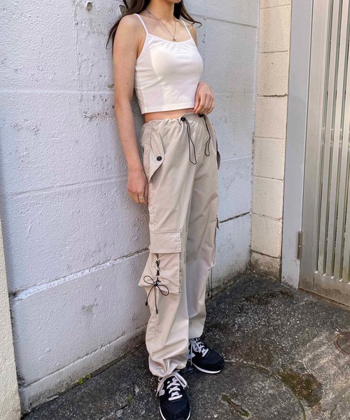 NANEA(ナネア)の「ドローコードワイドカーゴパンツ(カーゴパンツ・レディース・ベージュ/グレー・SMALL/MEDIUM)」の12枚目の写真