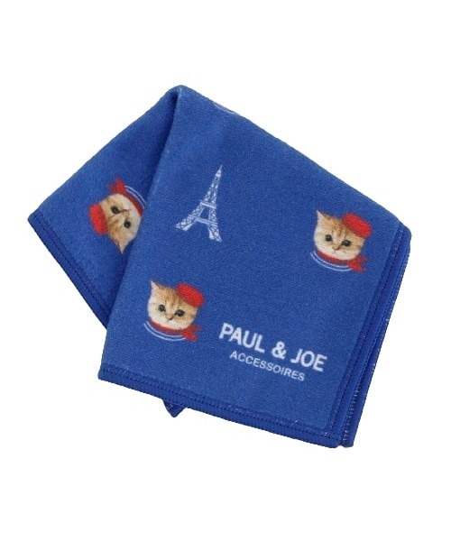 PAUL & JOE ACCESSOIRES（ポールアンドジョーアクセソワ）の「スマホ拭きハンカチ/S<パリヌネット>/ PAUL & JOE ACCESSOIRES（ハンカチ/ハンドタオル・レディース・ベージュ/ブルー/ブラック・FREE）」の3枚目の写真