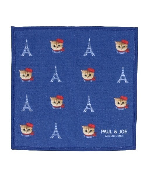 PAUL & JOE ACCESSOIRES（ポールアンドジョーアクセソワ）の「スマホ拭きハンカチ/S<パリヌネット>/ PAUL & JOE ACCESSOIRES（ハンカチ/ハンドタオル・レディース・ベージュ/ブルー/ブラック・FREE）」の4枚目の写真