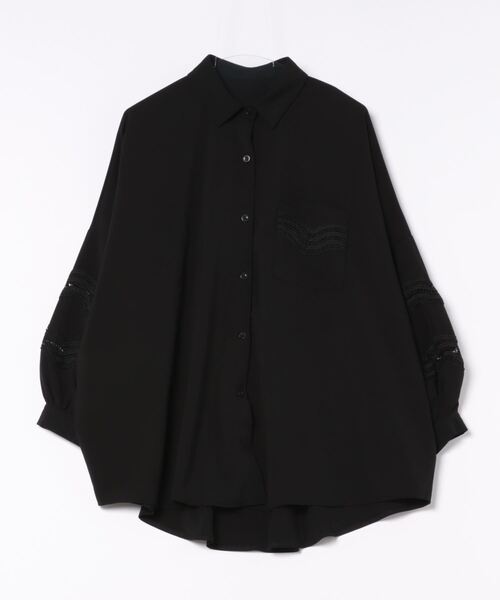 rovtski（ロフトスキー）の「レース切換えドルマンブラウス（シャツ/ブラウス・レディース・ホワイト/ブラック・FREE）」の15枚目の写真