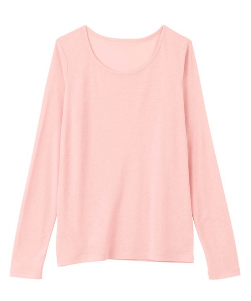 RANAN(ラナン)の「レディシルエットシアートップス(Tシャツ/カットソー・レディース・サックスブルー/ブラック/オフホワイト/ピンク/ライム・M/S/L/LL)」の11枚目の写真