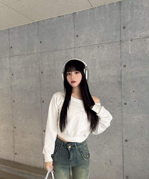 RiLi(リリ)の「ハイウエストウォッシュカラーデニム【RL】(デニムパンツ・レディース・ブルー・M/L)」の5枚目の写真