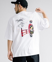 Rocky Monroe（ロッキーモンロー）の「オーバーサイズ和柄刺繍半袖Tシャツ（Tシャツ/カットソー・メンズ）」