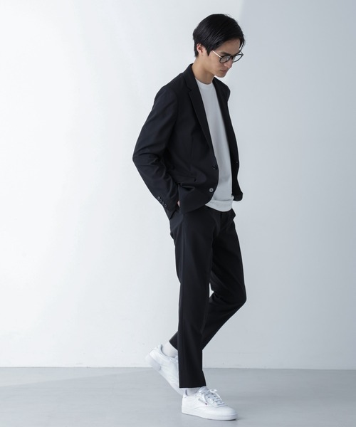 NANO universe(ナノユニバース)の「「Damerino」Air エアサッカーストレッチセットアップ(セットアップ・メンズ・ネイビー/モカ/ブラック・S/XL/L/M)」の5枚目の写真