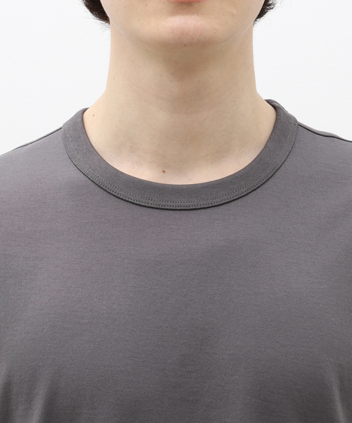 新品未使用 handvaerk NAVY 厚手ボックスシルエット長袖Tシャツ handvaerk | 60/2 クルーネックビッグポケットTシャツ SOLID MEN