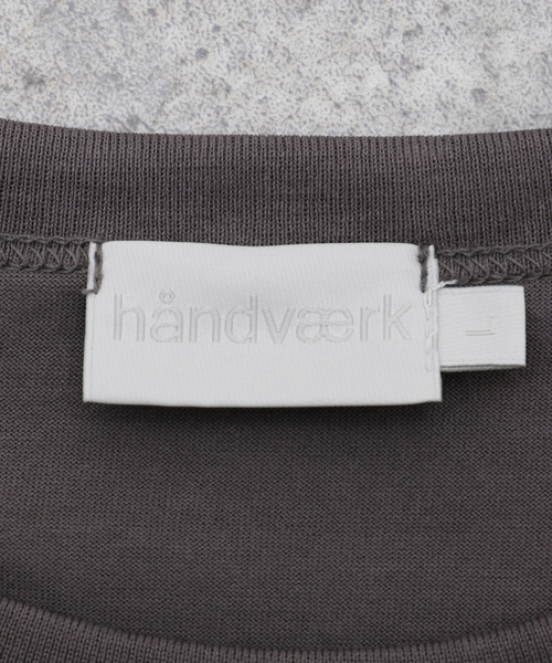 handvaerk（ハンドバーク）の「handvaerk (ハンドバーク ) 60/2 NEW CREW NECK S/S #6540（Tシャツ/カットソー・メンズ・チャコールグレー/ライトグレー/ホワイト/ブラック・LARGE/X-LARGE/MEDIUM）」の17枚目の写真