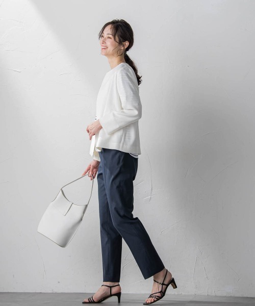 LAUTREAMONT(ロートレアモン)の「FLAXASAフレンチツイルブルゾン≪WEB限定Lサイズ≫(ブルゾン・レディース・ブラウン系その他/ホワイト/ベージュ・11号/9号)」の9枚目の写真