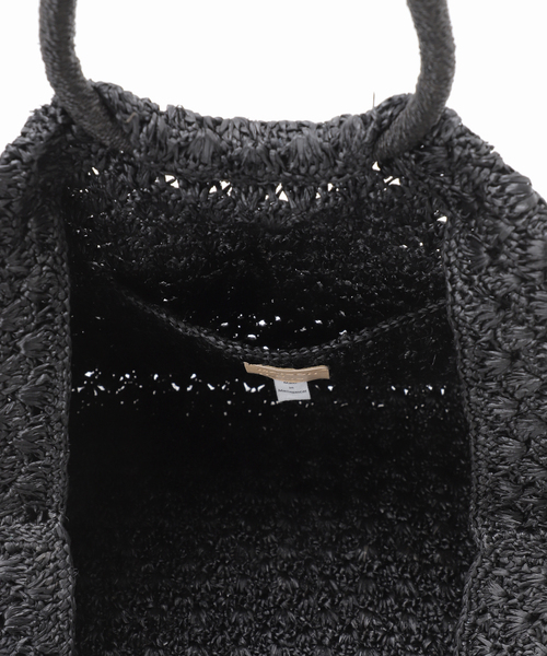 MAISON N.H PARIS（メゾンエヌアッシュパリ）の「MAISON N.H PARIS (メゾン エヌ アッシュ パリ) Clementine   ELT1R02 B173（かごバッグ・レディース・ブラック・FREE）」の8枚目の写真