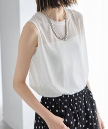 each | シアーノースリーブTシャツ(Tシャツ/カットソー)