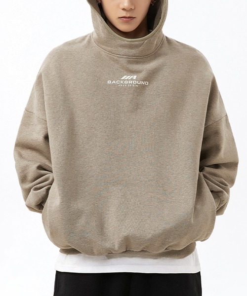 aimoha(アイモハ)の「aimoha outdoor ユニセックス ビッグシルエット スウエットプルオーバー(スウェット・レディース・ブラック/ベージュ/ダークベージュ・MEDIUM/LARGE/X-LARGE)」の5枚目の写真