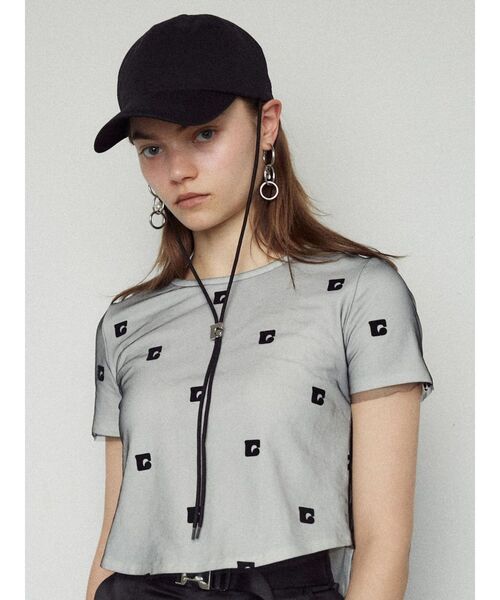 EMODA(エモダ)の「ボックスEツイルキャップ(キャップ・レディース・ブラック/グレー・FREE)」の4枚目の写真