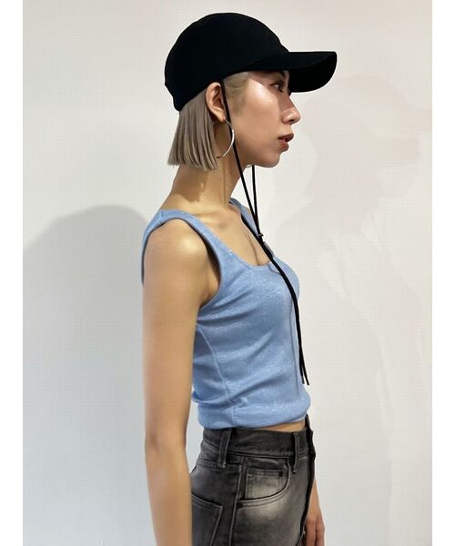 EMODA(エモダ)の「ボックスEツイルキャップ(キャップ・レディース・ブラック/グレー・FREE)」の19枚目の写真