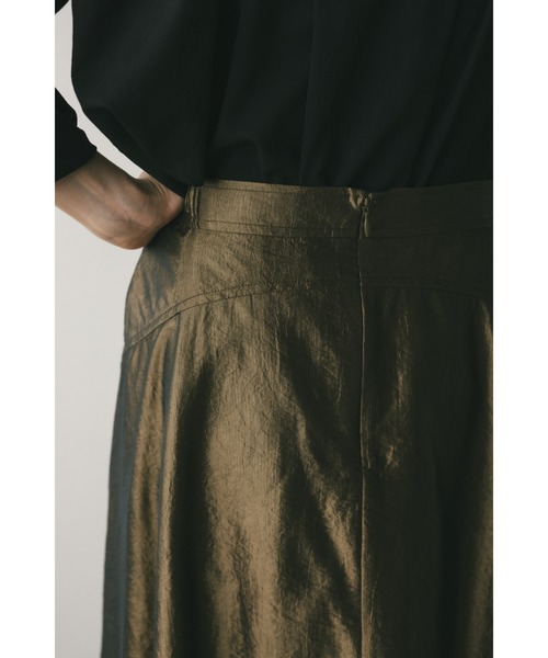 STYLEMIXER（スタイルミキサー）の「グロッシーフレアスカート（スカート・レディース・ブロンズ/シルバー/ブラック・SMALL/MEDIUM）」の18枚目の写真