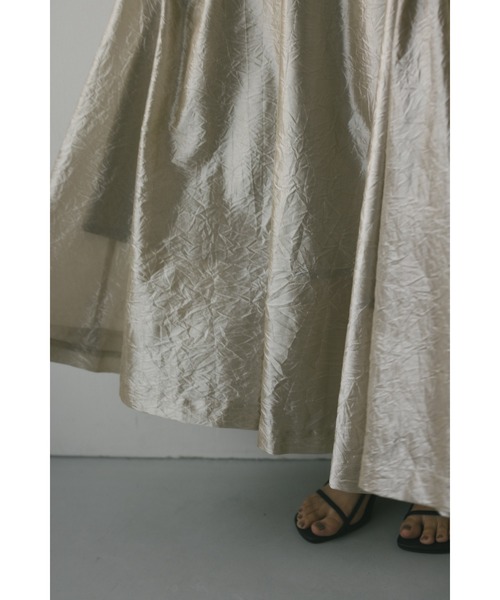 STYLEMIXER（スタイルミキサー）の「グロッシーフレアスカート（スカート・レディース・ブロンズ/シルバー/ブラック・SMALL/MEDIUM）」の9枚目の写真